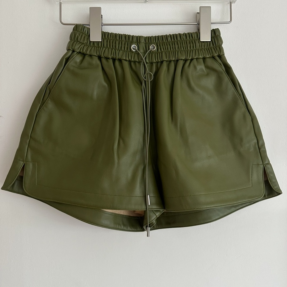The Frankie Shop leather shorts